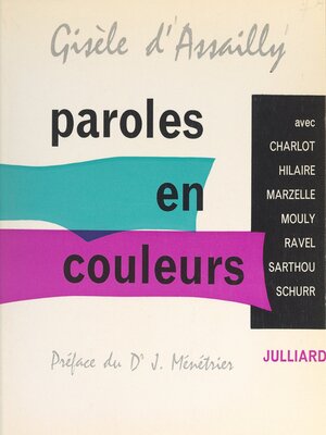 cover image of Paroles en couleurs